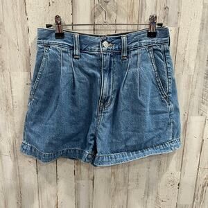 Madewell The Harlow Jean Short in Saltzman Wash Womens 24 High Rise Pleated